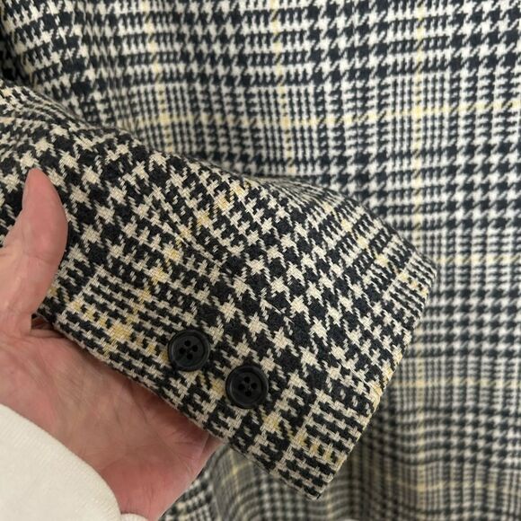 Miss Pendleton Vintage Plaid Houndstooth Tweed Wool Blazer Academia Sz 4 - Picture 9 of 10